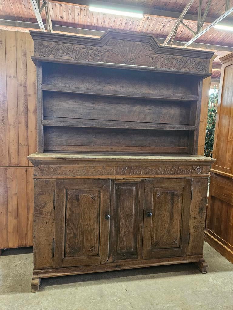 Prachtige antieke bordenkast ~ buffetkast ~ boekenkast, Ophalen