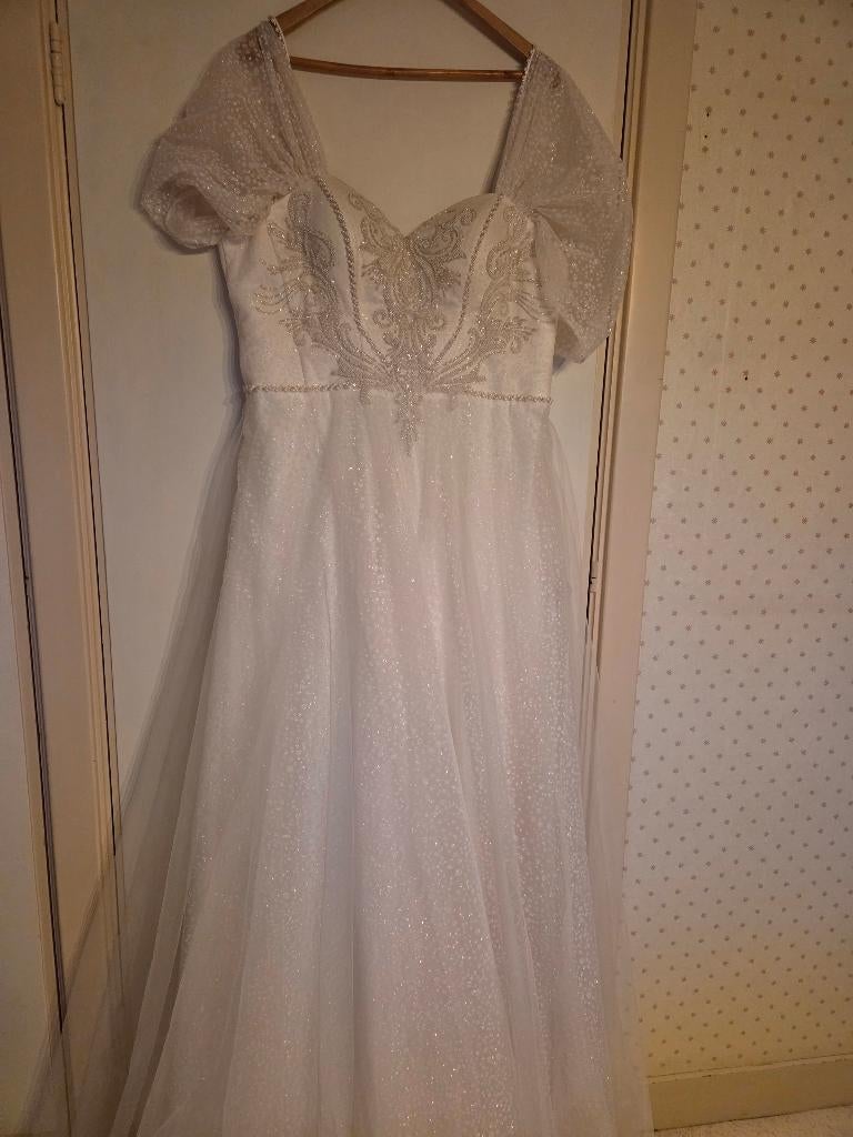 Bruidsjurk maat 46, Kleding | Dames, Trouwjurk, Verzenden, Wit, Nieuw