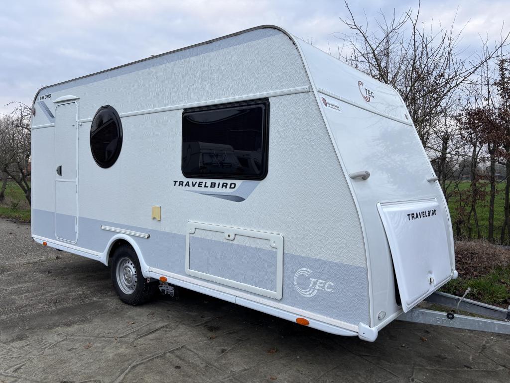 TEC Travel Bird Dwarsbed + Zit, Caravans en Kamperen, Caravans, Bedrijf, tot en met 3, 750 - 1000 kg, Overige, T.E.C., Dwarsbed