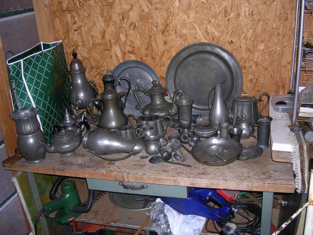 Verzameling TIN zie foto en doe een bod., Ophalen