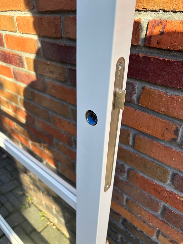 Svedex binnendeur Nova, Alpine wit met glaspanelen stomp, Ophalen, 80 tot 100 cm, 215 cm of meer, Binnendeur