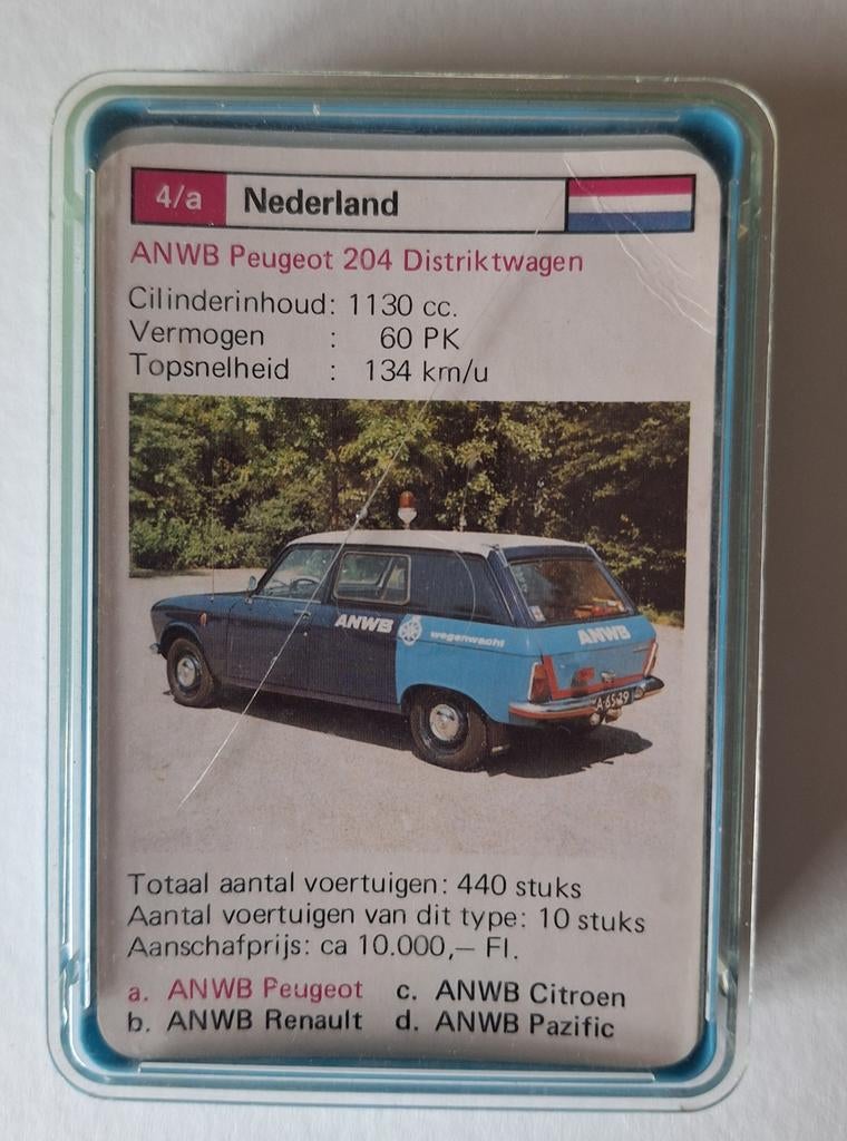 Oud Kwartetspel Europese Hulpverlening ANWB Wegenwacht, Ophalen of Verzenden, Gebruikt