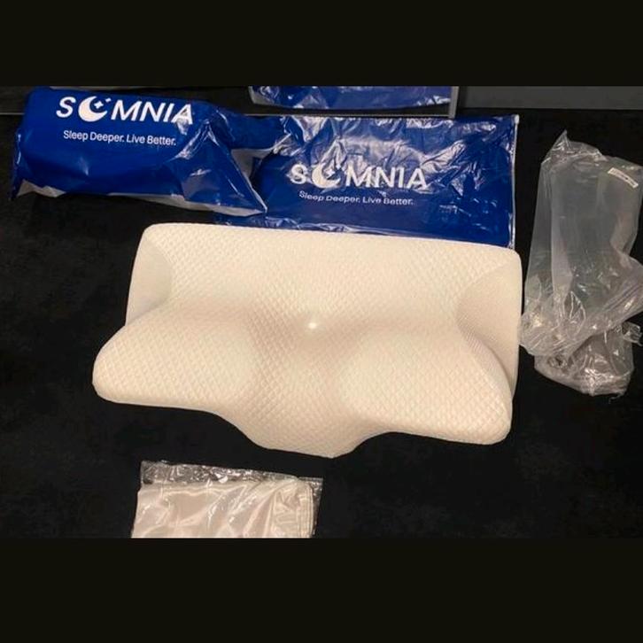 somnia ergokussen nieuw kussen nek nekkussen ergonomisch, Huis en Inrichting, Slaapkamer | Beddengoed, Nieuw, Kussen, Eenpersoons