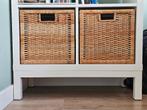 2 rieten bakken voor Ikea Kallax kast, Gebruikt, Mand, Vierkant, Ophalen of Verzenden
