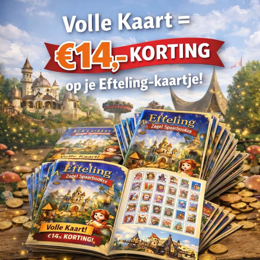 Hoogste korting op je Efteling ticket €14 - AH actie - 35x, Tickets en Kaartjes, Eén persoon
