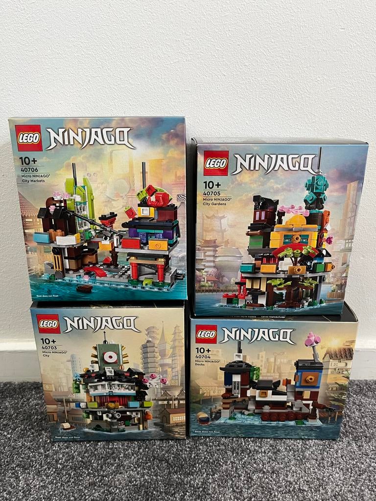 LEGO Ninjago Micro City Sets 40703, 40704, 40705, 40706, Kinderen en Baby's, Speelgoed | Duplo en Lego, Ophalen of Verzenden, Nieuw