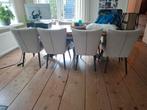 8 eetkamerstoelen 'Rob' (Goossens), Ophalen, Gebruikt, Overige kleuren, Stof