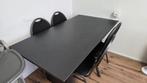 Eettafel met 4 stoelen, Ophalen, Zo goed als nieuw, Rechthoekig, 50 tot 100 cm