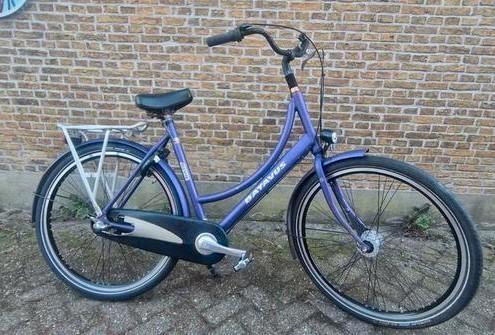 Batavus Diva damesfiets 56cm paars, Fietsen en Brommers, Fietsen | Dames | Damesfietsen, Gebruikt, Batavus, 56 cm of meer, Ophalen