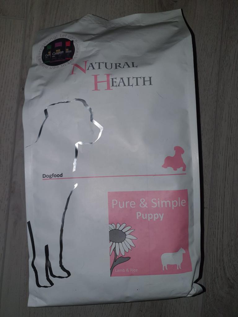 Natural Health Puppy Pure & Simple Lam & Rijst 4,9kg, Ophalen of Verzenden, Hond