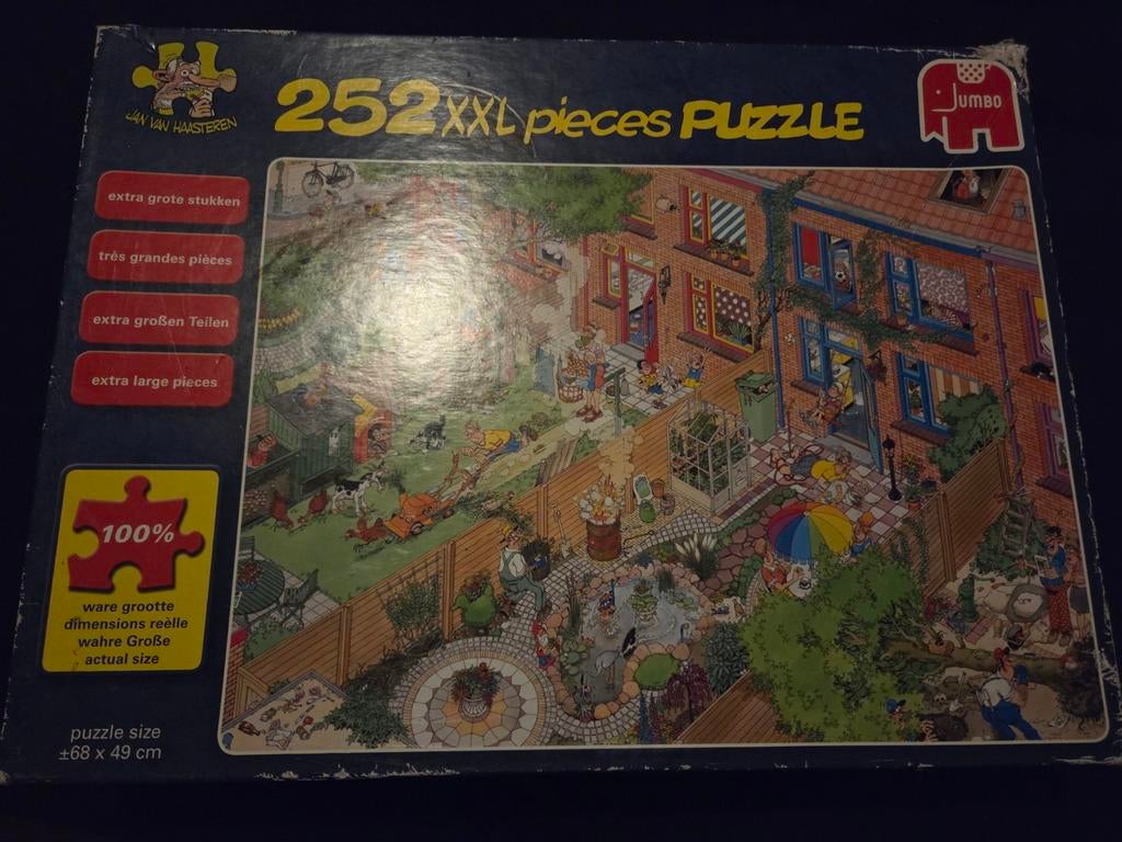 Jan van haasteren XXL puzzel De Buren 252 puzzelstukjes, Ophalen of Verzenden, Minder dan 500 stukjes, Gebruikt, Legpuzzel