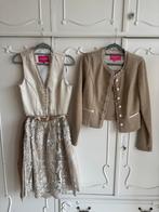 Nieuw beige creme goud Kurger dirndl jurk met vest blouse 34, Nieuw, Ophalen of Verzenden, Overige thema's, Kleding