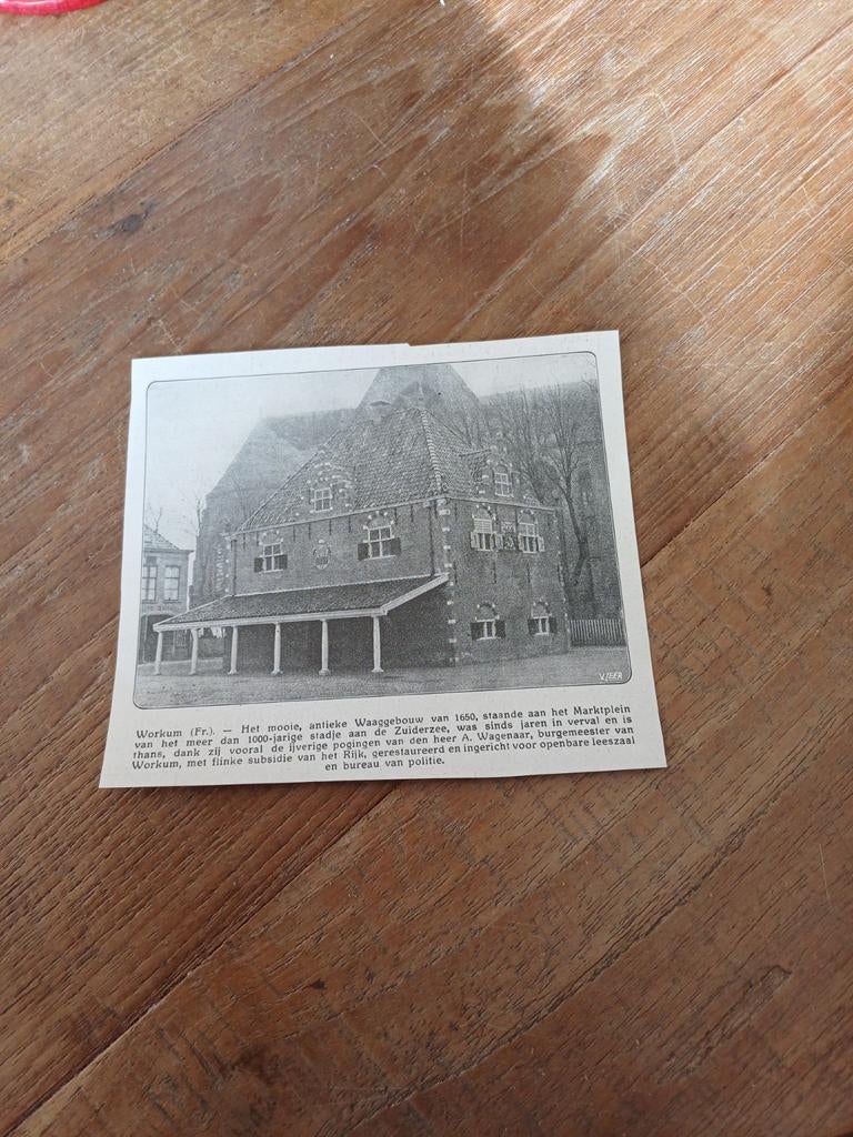 Knipsel Workum 1923, Verzamelen, Tijdschriften, Kranten en Knipsels, Ophalen of Verzenden, 1920 tot 1940, Knipsel(s)