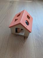 Houten blokken huisje, Ophalen of Verzenden, Zo goed als nieuw