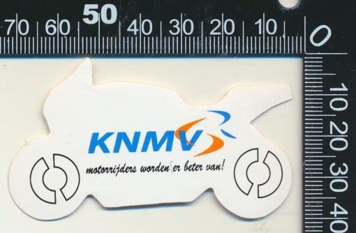 Sticker: KNMV - Motorrijders worden er beter van, Verzamelen, Stickers, Ophalen of Verzenden, Zo goed als nieuw, Auto of Motor