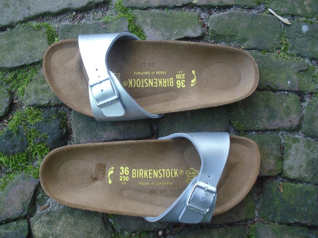 BIRKENSTOCK MADRID ZILVER NIEUW 36 GRATIS VERZENDING POST, Slippers, Overige kleuren, Birkenstock 36, Verzenden