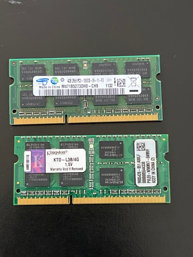 DDR3 RAM geheugen (2 x 4GB) - Upgrade je PC/Laptop, Gebruikt, Server, 8 GB, DDR3
