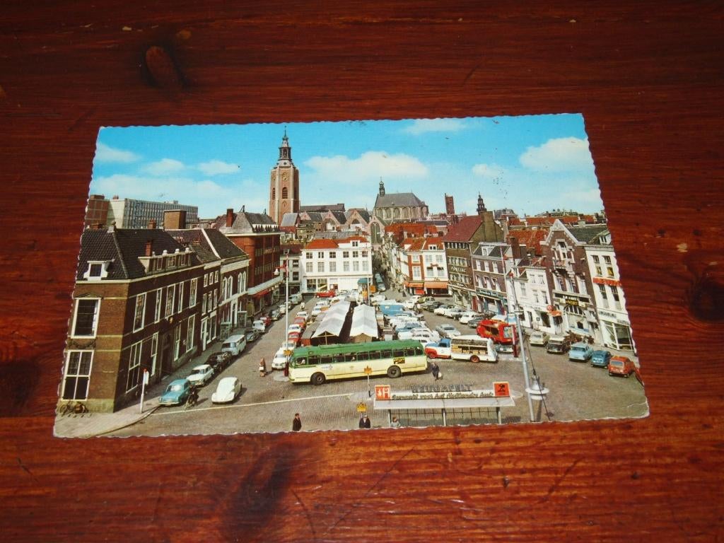 646- DEN HAAG, HOUTMARKT - AUTO, Verzenden, 1960 tot 1980, Gelopen, Zuid-Holland