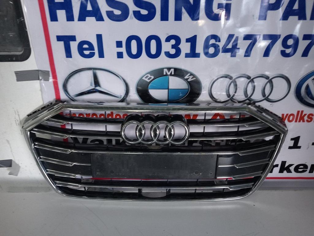 2019 2020 Audi A8 S8 Front Center Grille OEM 4N0853651L, Gebruikt, -, -, -
