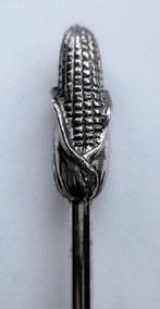 Set van 4 Vintage Verzilverde Cocktailvorkjes - Maïskolf, Antiek en Kunst, Ophalen