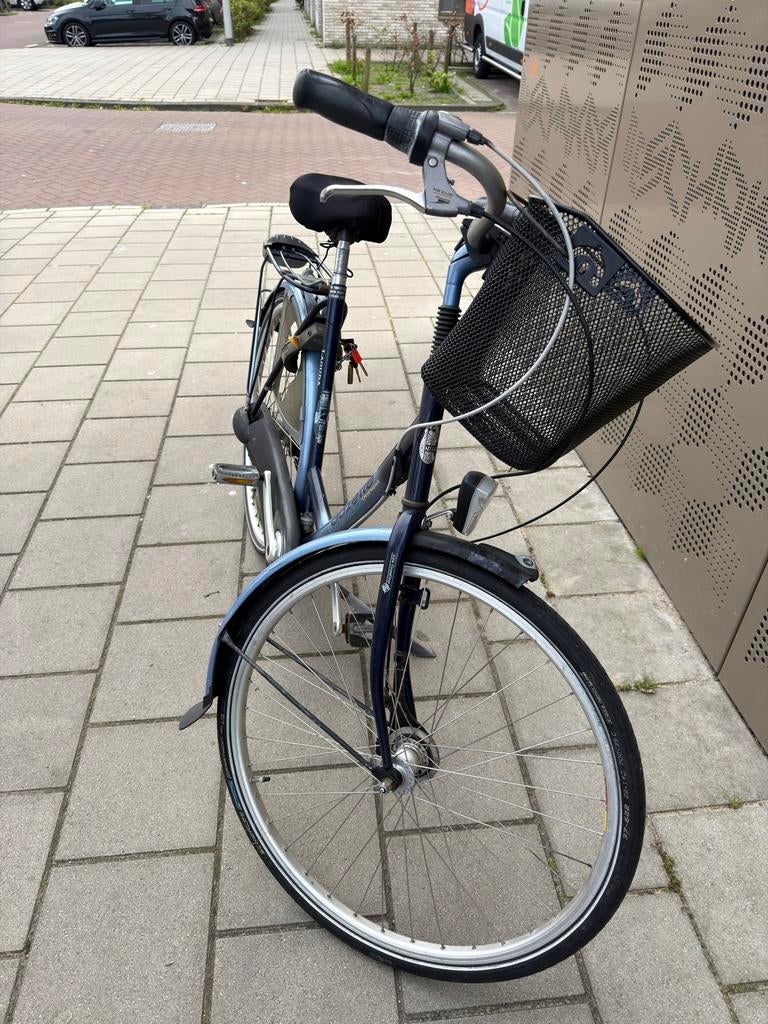 Gazelle fiets, rijklaar - Ophalen in Amsterdam Noord, Fietsen en Brommers, Gebruikt, Velgrem, Versnellingen, Ophalen of Verzenden