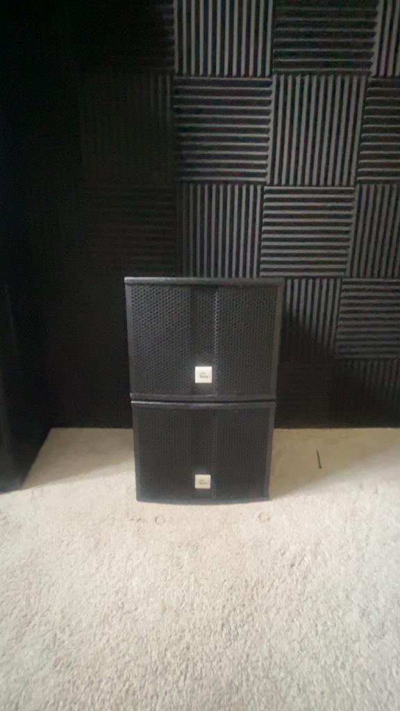 The Box Pro Achat 108 Sub A - Actieve Subwoofer 2 stuks, Audio, Tv en Foto, Luidsprekers, Gebruikt, Subwoofer, 120 watt of meer