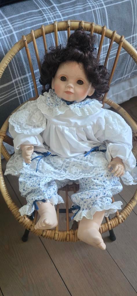 Porseleinen pop, Verzamelen, Poppen, Ophalen, Zo goed als nieuw, Pop