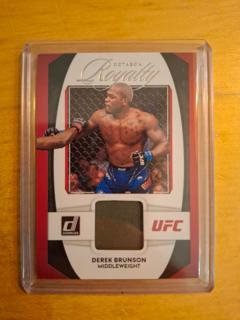 Panini Octagon Royalty Relic Card Derek Brunson UFC, Verzamelen, Ophalen of Verzenden