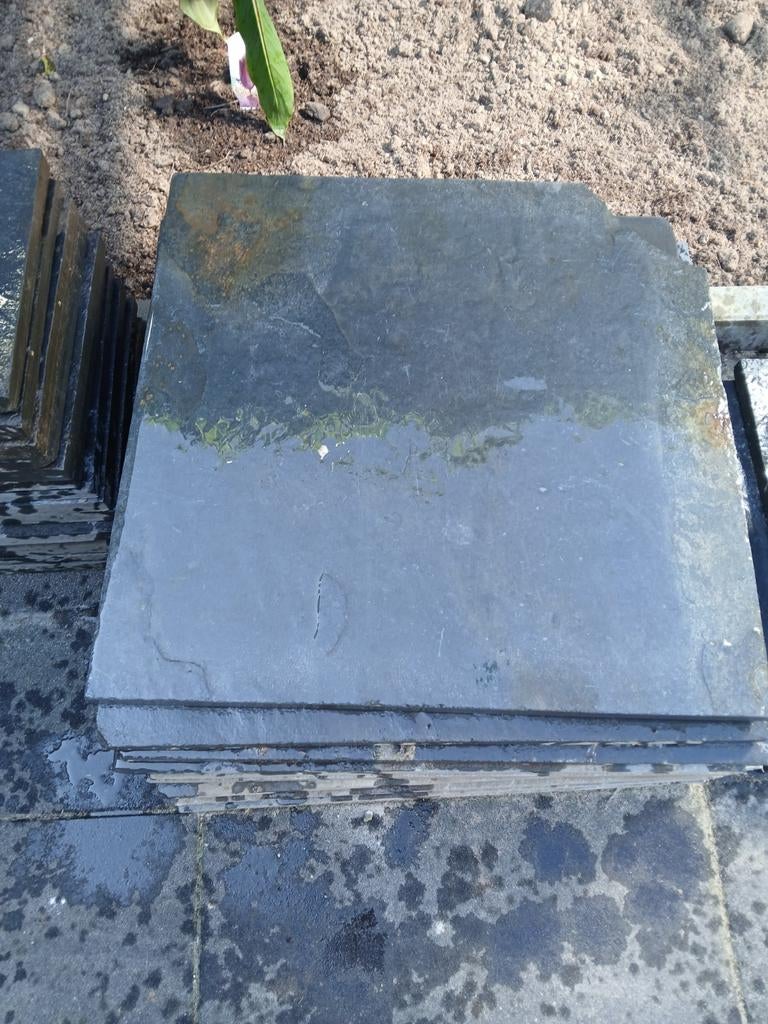 Natuursteen tegels  9x 60x60   14x 30x60, Ophalen, Gebruikt, Natuursteen, Terrastegels