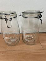 Twee Riverdale weckpotten. Glas. Plusminus 1750 ml  . Zgan, Ophalen of Verzenden, Gebruikt, Glas, Pot, Bus of Blik