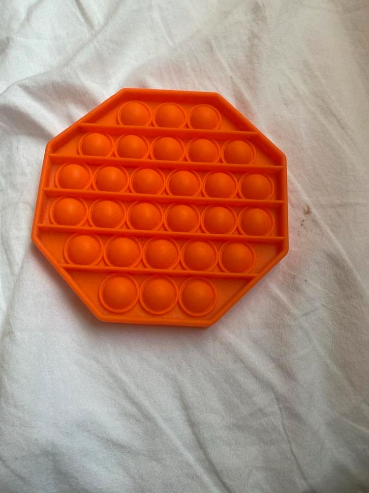 Oranje Pop It Fidget Speelgoed - Stressvermindering, Kinderen en Baby's, Speelgoed | Babyspeelgoed, Gebruikt, Overige typen, Ophalen of Verzenden