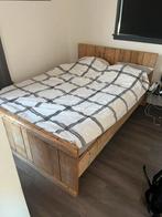Bed 140x200, Ophalen, Tweepersoons, Steigerhout, 140 cm