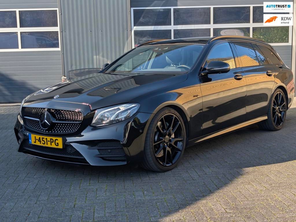 Mercedes-Benz E53 AMG 4MATIC Premium Plus pano 20inch black, Automaat, 435 pk, Zwart, Zwart