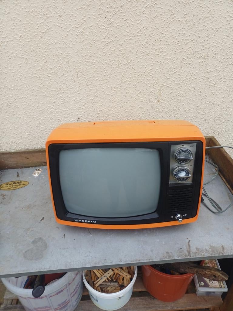 Unieke jaren 60 draagbare tv zie foto's, Ophalen of Verzenden