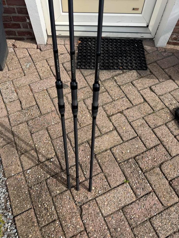 3x Daiwa Emcast 12ft 2.75lb Karperhengels, Watersport en Boten, Hengelsport | Algemeen, Zo goed als nieuw, Werphengel, Ophalen