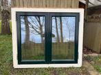 Zeer zwaar hardhouten kozijn/openslaande ramen/dubbel glas, Doe-het-zelf en Verbouw, Kozijnen en Schuifpuien, Ophalen, Gebruikt