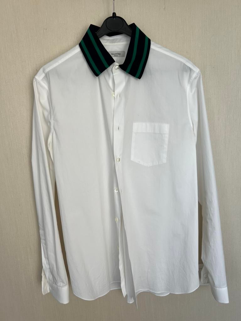Valentino hemd 41 XL, Verzenden, Zo goed als nieuw, Blauw, Halswijdte 41/42 (L)