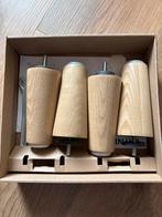 IKEA BRYNILEN bedpoten 12,5cm - Set van 4, Ophalen of Verzenden, Nieuw, Beige, Hout