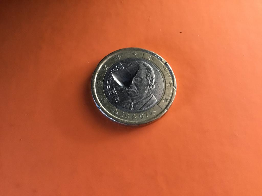 2 euromunten met misslag: Spanje en Duitsland, Postzegels en Munten, Munten | Europa | Euromunten, Ophalen of Verzenden, Overige landen