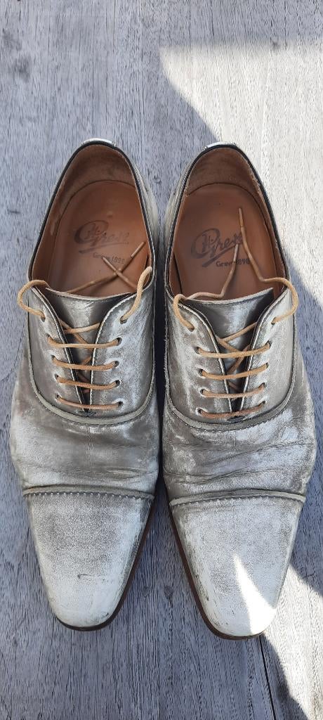Greve veterschoen, maat 8 gedragen, maar in zeer goed staat., Wit, Ophalen of Verzenden, Veterschoenen, Gedragen