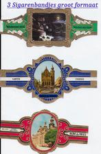 3 Sigarenbandjes groot formaat, Verzamelen, Rookartikelen, Aanstekers en Luciferdoosjes, Ophalen of Verzenden, Zo goed als nieuw