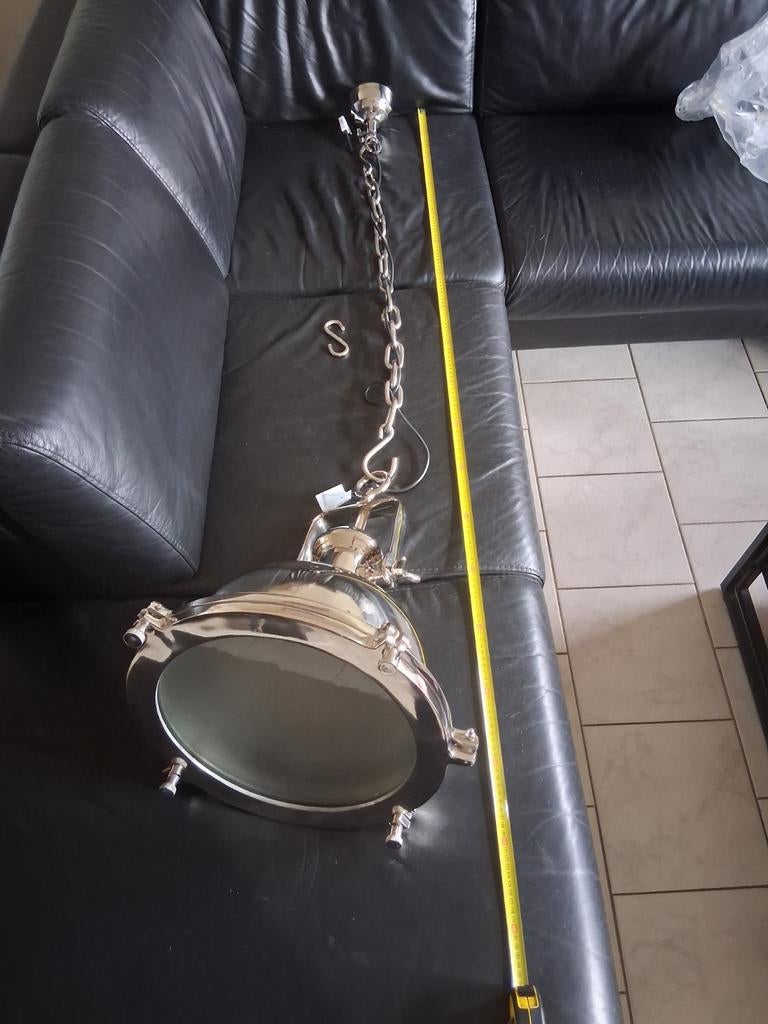 Polished nikkel hanglamp, Ophalen of Verzenden, Nieuw, Minder dan 50 cm