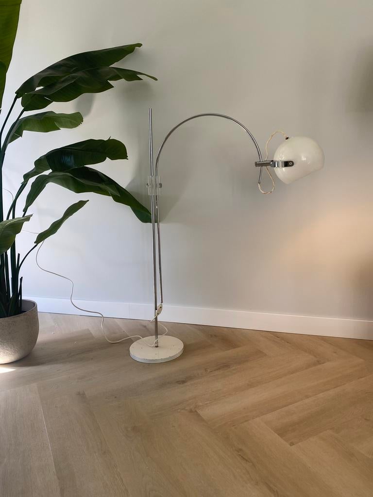 Dijkstra space age vloerlamp jaren 60, Huis en Inrichting, Lampen | Vloerlampen, Gebruikt, 100 tot 150 cm, Ophalen of Verzenden