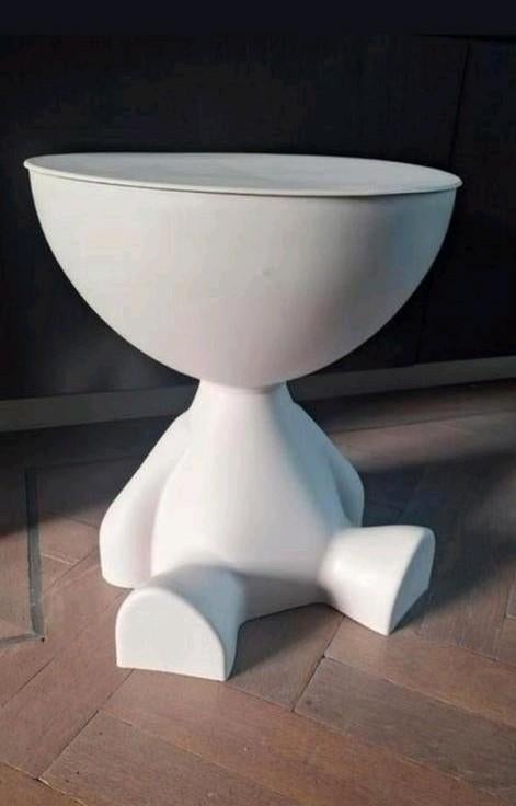 Leuk nieuw kunststof beige opberg tafeltje japandi stijl, Nieuw, Ophalen of Verzenden, X, X