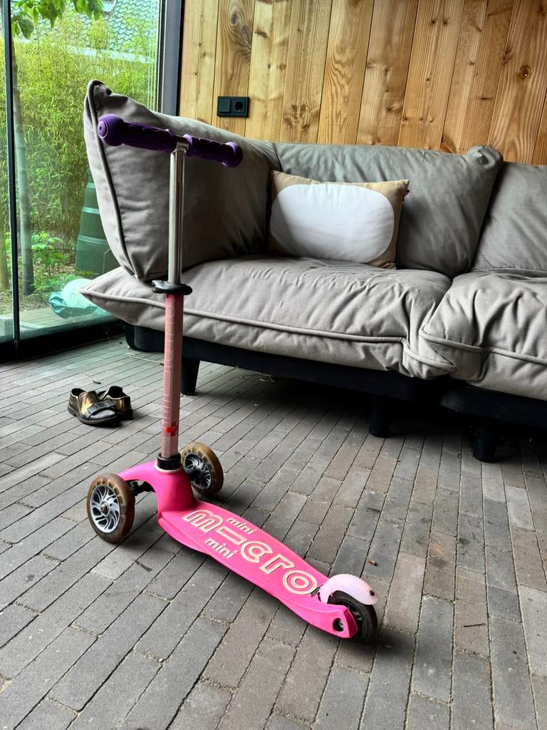 Micro step Mini Led roze, Fietsen en Brommers, Steps, Ophalen, Gebruikt, Gewone step