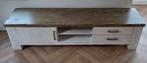 Massief Eiken TV Meubel - Landelijk/Industrieel (180x44x46), Ophalen, Gebruikt, 150 tot 200 cm, Eikenhout