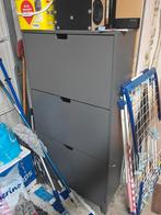 IKEA STÄLL Schoenenkast Donkergrijs 3 Vakken, Huis en Inrichting, Kasten | Schoenenkasten, Ophalen, Gebruikt