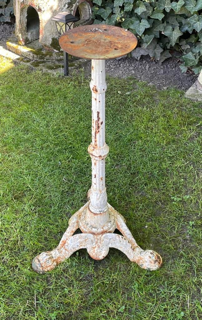 Franse brocante gietijzeren tafelpoot / tuintafel voet, Ophalen