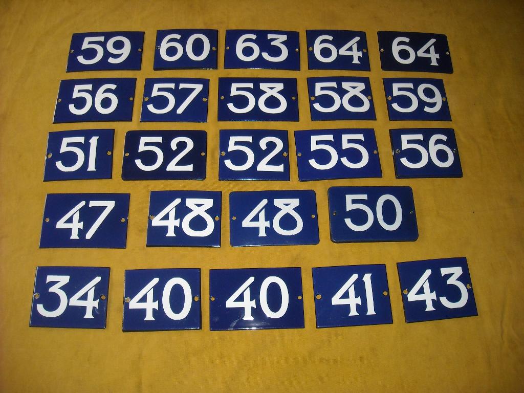 oud emaille huisnummer Assen huisnummerbord nummer bord, Antiek en Kunst, Ophalen of Verzenden