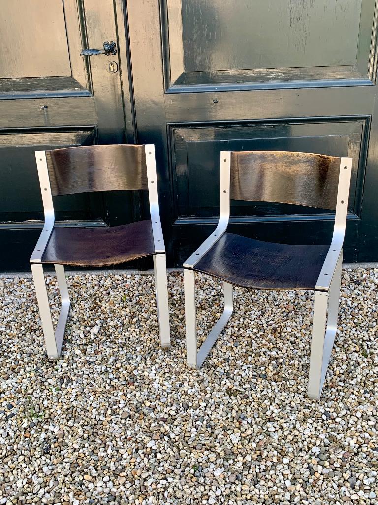 Vintage Pastoe design stoelen, Ophalen, Gebruikt, Twee, Zwart